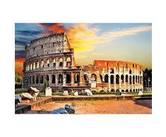 GREAT ART XXL Poster – Colosseo a Roma – Quadro di Anfiteatro Colosseo XXL Fotoposter Città dArte Must See City Attrazione nella Metropoli Decorazione da Parete 140 x 100 cm