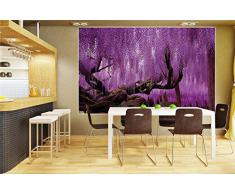 GREAT ART Wisteria Glicine FOTOMURALE – Pioggia Blu fioritura di Farfalle Quadro da Parete – XXL Poster Wisteria Glicine Glicini Decorazione da Parete Fiori by (210 x 140 cm)