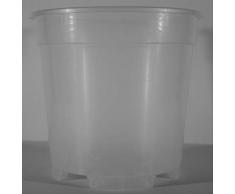ARCA Vaso Trasparente in PLASTICA Ideale per Le Orchidee in Confezione da 6 Pezzi (12, 10)