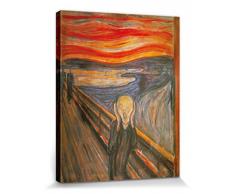 1art1 Edvard Munch - LUrlo, 1893 Stampa su Tela (50 x 40cm)