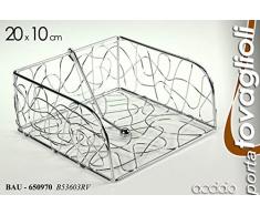 L.METALLO PORTATOVAGLIOLI 20x20x10cm 65
