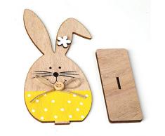 WMFL, Coniglietto Pasquale, Ornamento in Legno per casa, Ristorante Occidentale, caffetteria, Bar, Bunny #F