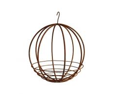 Bornhöft Fioriera sospesa in metallo, diametro 40 cm, decorazione da giardino
