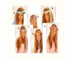 WIDMANN Corona Fiori E Nastri A Celeste-Violetto