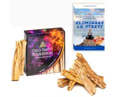 Palo Santo Equilibrium Originale Legnetti di Incenso Naturale Legno Sacro del Perù 9 Paletti 100% Biologico Benessere Purificazione Meditazione