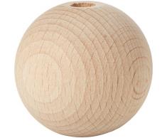 efco - Sfera in Legno con Foro Centrale, 40mm 3Stück