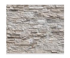 murando Carta da parati Sassi Ottico 400x280 cm Fotomurali in TNT Murale alla moda Decorazione da Muro XXL Poster Gigante Design Carta per pareti Muro Sassi Ottico 3D f-C-0164-a-b