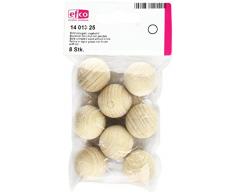 efco Sfere in Legno Non trattato Senza Foro ø 25 mm 8 pz, Marrone, 10 x 10 x 6 cm