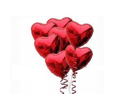PIXNOR Palloncini foil con le corde per la decorazione di San Valentino matrimonio fidanzamento, confezione da 10