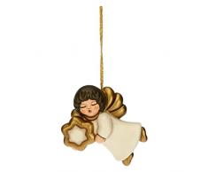 THUN - Addobbo Natalizio per Capanna Angelo - Living, Natale, Addobbi - Idea Regalo - Ceramica - 6x1,5x3 cm h