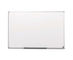 5 Star - Lavagna magnetica cancellabile a secco con porta penne e cornice in alluminio, 90x60cm, bianco