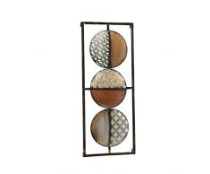 Boltze Murale da Parete, Decorazione da Parete, 69 cm, in Metallo Marrone, Rame, Oro