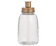 Ib Laursen - Candelabro, portacandele – per candele – con coperchio in ottone – (diametro x altezza): 8,5 x 17,5 cm