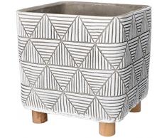 KOTARBAU® Vaso per fiori in cemento per fiori e piante in cemento decorativo (14 cm, 1 pezzo)
