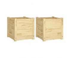 Susany Fioriera,da Giardino,per Esterno,Grande,in Legno Massello di Pino,Fioriera in Legno,Fioriera da Esterno,Fioriera in legno,Fioriera Quadrato,Fioriera da Patio