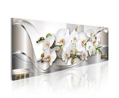 BD XXL murando - Quadro 120x40 cm - 1 Parte - Quadro su Tela - Stampa in qualita Fotografica - Fiori Orchidea astrazione b-A-0086-b-b