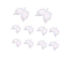 FTTKGRL 10 Pezzi Ali di Piume dAngelo Natale,Mini Angelo Custode con Piume di Angelo,ciondoli a Forma di Ali dAngelo per Matrimonio/Feste/Decorazioni