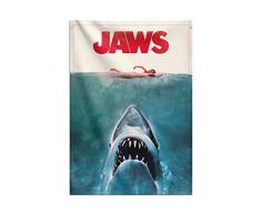 Grupo Erik: Wall Scroll Lo Squalo Steven Spielberg | Poster tela da parete Jaws, 70 x 100 cm, resistente e facile da appendere - Poster lo squalo film, wall art decor