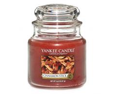 Yankee Candle Cinnamon Stick - Candela profumata, Giara Media