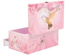 Trousselier S60974 - Scatola musicale portagioie, motivo: Ballerina, colore: Rosa