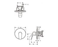 Hansgrohe Focus, Miscelatore doccia monocomando ad incasso - 31965000