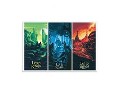 KKMM Poster del film del Signore degli Anelli, decorazione del cinema poster su tela e arte da parete Stampa moderna camera da letto di famiglia poster 30 x 45 cm