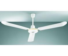 Perenz 7030B Ventilatore a Soffitto Metallo 3 Pale, Bianco