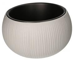 KOTARBAU® Vaso per fiori, 370 x 220 mm, imitazione cemento, design ondulato + vaso interno stile moderno