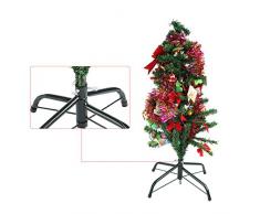 RanDal 40Cm 7Ft Supporto In Metallo Base Albero Di Natale Stand Verde Cast Iron Stand Decorazioni