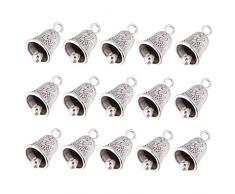 Toyvian 20Pcs Mini Campane Sonaglio Campane Presepe Fascino Mestiere Supporto Per La Collana Ornamenti Di Nozze Micro Campane Per LArtigianato Pendente Della Campana Di Natale
