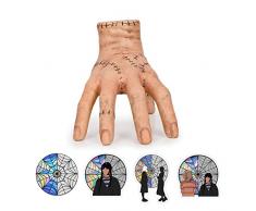 nezababy Wednesday Addams Family Thing Hand Figure Lattice Realistica Mano Gothic Puntelli Decorazione per la Casa Halloween Decorazione Puntelli di scena