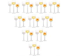 Inweder Portacandele Vetro Porta Candele - 10 Set(30 Pezzi) Portacandele Adatti a Colonna e Candele Galleggianti Portalumini Portacandele Vetro per Centrotavola Natalizia Decorazioni Ricevimenti Nozze