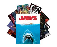 9 pezzi vintage film horror poster retrò spaventoso film classico inquietante stampa film poster poster casa uomo caverna cinematografica teatro decorazione da parete 20 x 25 cm senza cornice