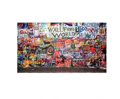 Graffiti Astratti Street Art Pittura su Tela Poster e Stampe Arte Banksy Pop Wall Art Immagini Living Room Decor 40x60cm Senza Cornice