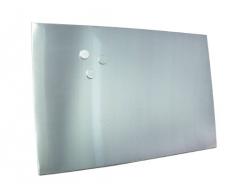 Zeller 11120 Bacheca Magnetica, Stainless Steel, Argento, 60x40x1.4 cm