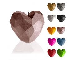 Candellana Heart Low-Poly - Candela per San Valentino - Candele di San Valentino - Idea regalo - Candela Cuore - Deco romantica - Candele damore - Regalo fatto a mano