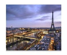 murando Carta da parati Paris Parigi 400x280 cm Fotomurali in TNT Murale alla moda Decorazione da Muro XXL Poster Gigante Design Carta per pareti Citta City Eiffel Tower d-B-0207-a-b