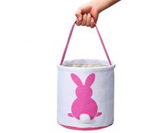 Regalo Sacchetto di Pasqua Coniglietto Cesto Borsa Coniglio Borsetta per Pasqua Caccia Festa Favore Compleanno Baby Doccia Fai Da Te Uso