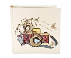 Mascagni Album Fotografico 100 Foto 13x19 Portafoto Spazio memo s478 Love My Camera in Due Fantasie