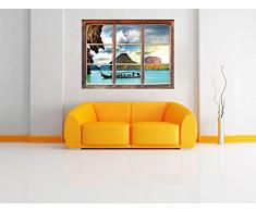 Thailandia Phuket Playa Paradisiaca Fenêtre en 3D look, mur ou format vignette de la porte: 92x62cm, stickers muraux, sticker mural, décoration murale