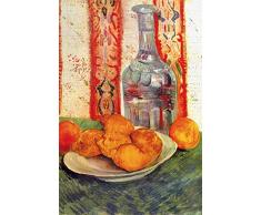1art1 Vincent Van Gogh Poster Natura Morta Con Bottiglia E Limoni Stampa DArte 120x80 cm