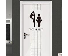 Wall Sticker, DDLBiz® Adesivi Murales, Divertente toilette bastone della parete impermeabile creativo per WC decorazione domestica