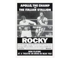 Rocky 1 versione 2. Poster classico stallone film stampa dimensioni 30 cm x 46 cm (30 cm x 46 cm) (300 mm x 460 mm) carta finitura smerigliata materiale regalo decorazione parete