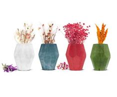 Sendez Vaso portafiori Emilia tavolo – Vaso Decorativo in Vetro Vaso Vaso Decorazione da tavolo 2,5 litri, Vetro, verde, 16x20 cm