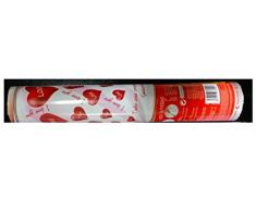 TUBO SPARACORIANDOLI cm 40 CANNONE PARTY CUORE CUORI ROSSI LOVE SAN VALENTINO