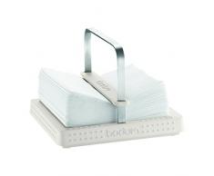 Bodum, Portatovaglioli in plastica, modello Bistrò, 20 x 20 cm, Bianco (White)