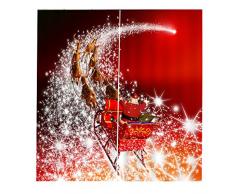 2x Natale Temporizzato Tende Per Porte Finestre Tende Per La Decorazione Natalizia - #07, 150x166cm