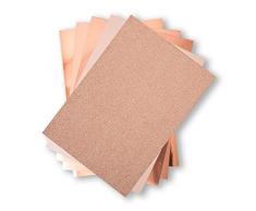 Sizzix, Oro Rosa, Surfacez-Superfici-Cartoncino Prestige 664534, 50pz, Taglia unica