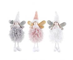 Angelo Natalizio Bambole Appese Albero di Natale Ornamenti Peluche Angioletto Giocattolo Festa di Natale Preferito Regali, Decorazioni per Alberi di Natale Peluche Bambole di Angelo Appesi Ornamenti