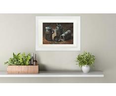 Vincent Van Gogh - Natura Morta con Tre Boccali di Birra, 1884 Poster da Collezione Incorniciato (40 x 30cm)